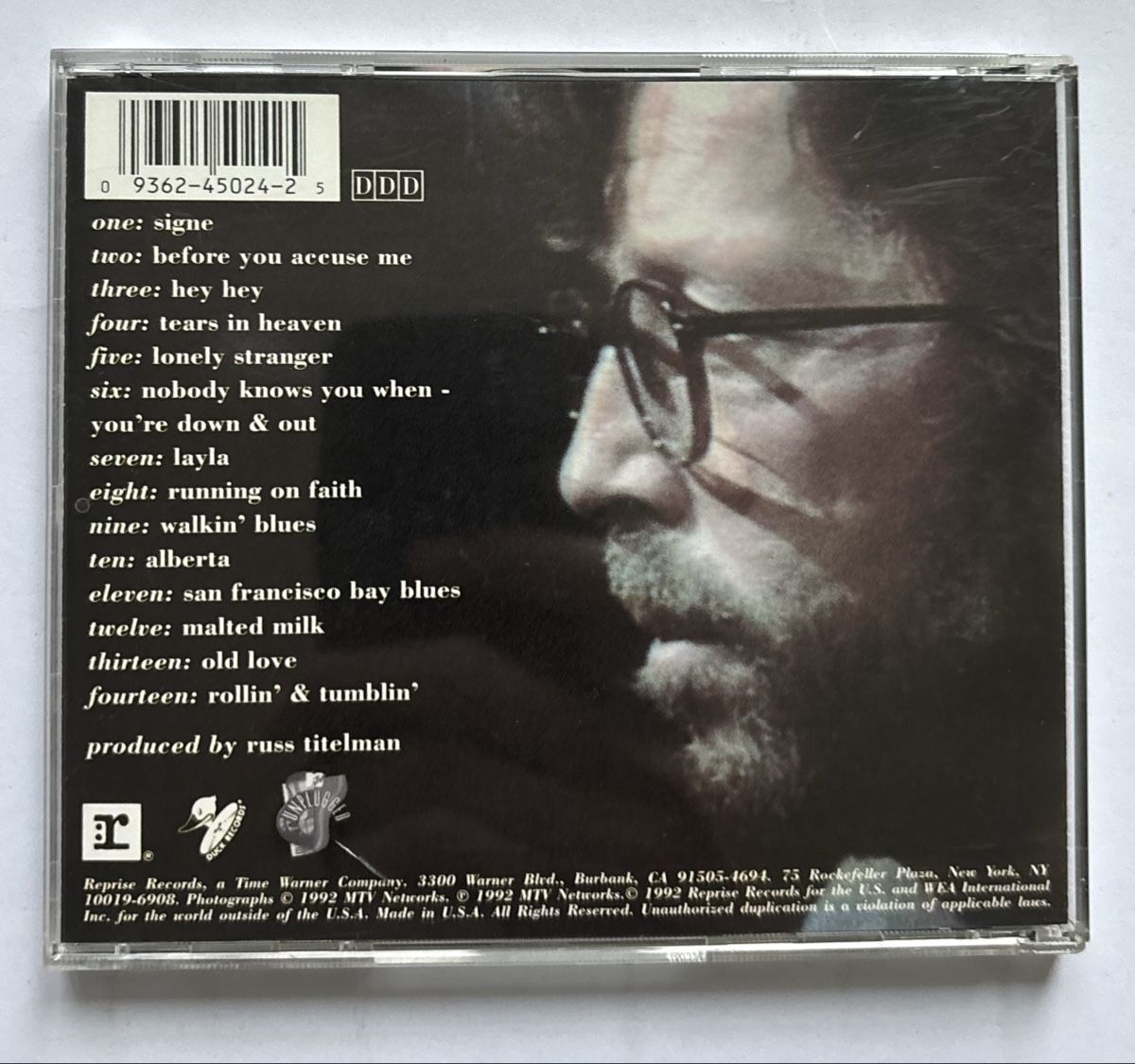 CD: Eric Clapton - Unplugged CD - NM/VG+ – Usato da Neuchâtel venduto da Deivid2 3