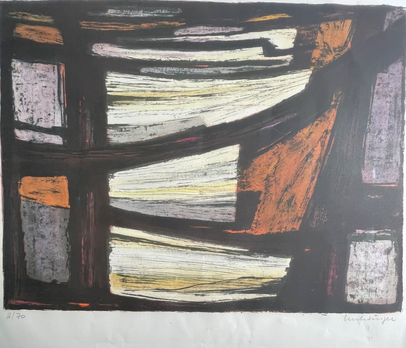 Grafiken & Lithographien: Ernest LUCHSINGER (1920)Lithografie Handsigniert – Gebraucht aus Baar von  1