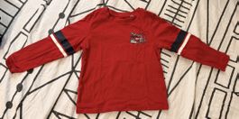 Jungs Langarmshirt „Rot“ Feuerwehrmotiv/ Gr. 104 / TOP