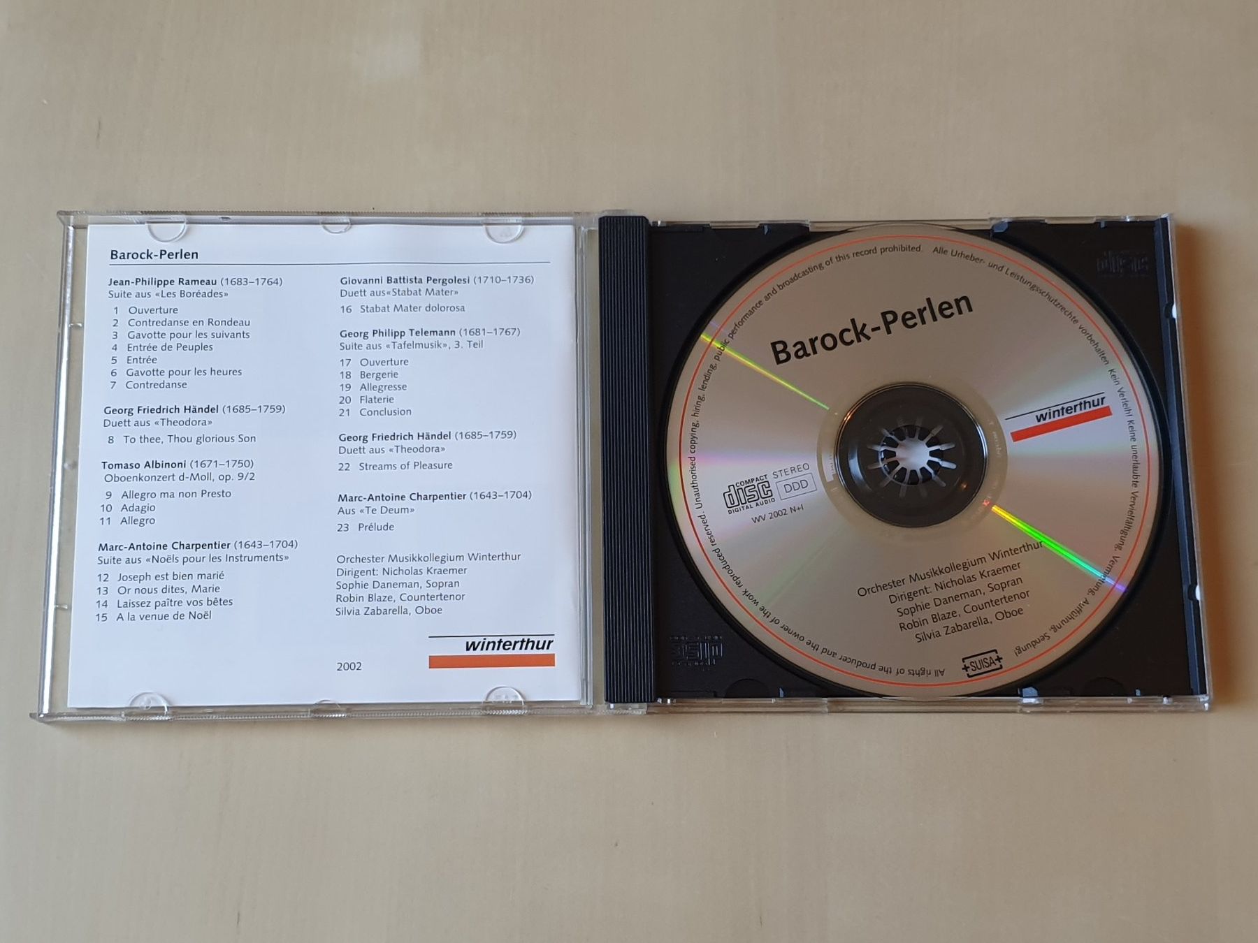 CD: Barock Perlen Musikkollegium Winterthur – Usato da Stansstad venduto da collectorsshop 2