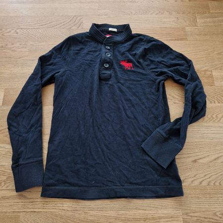 Langarmshirt von Abercrombie & Fitch, dunkelblau, Grösse M