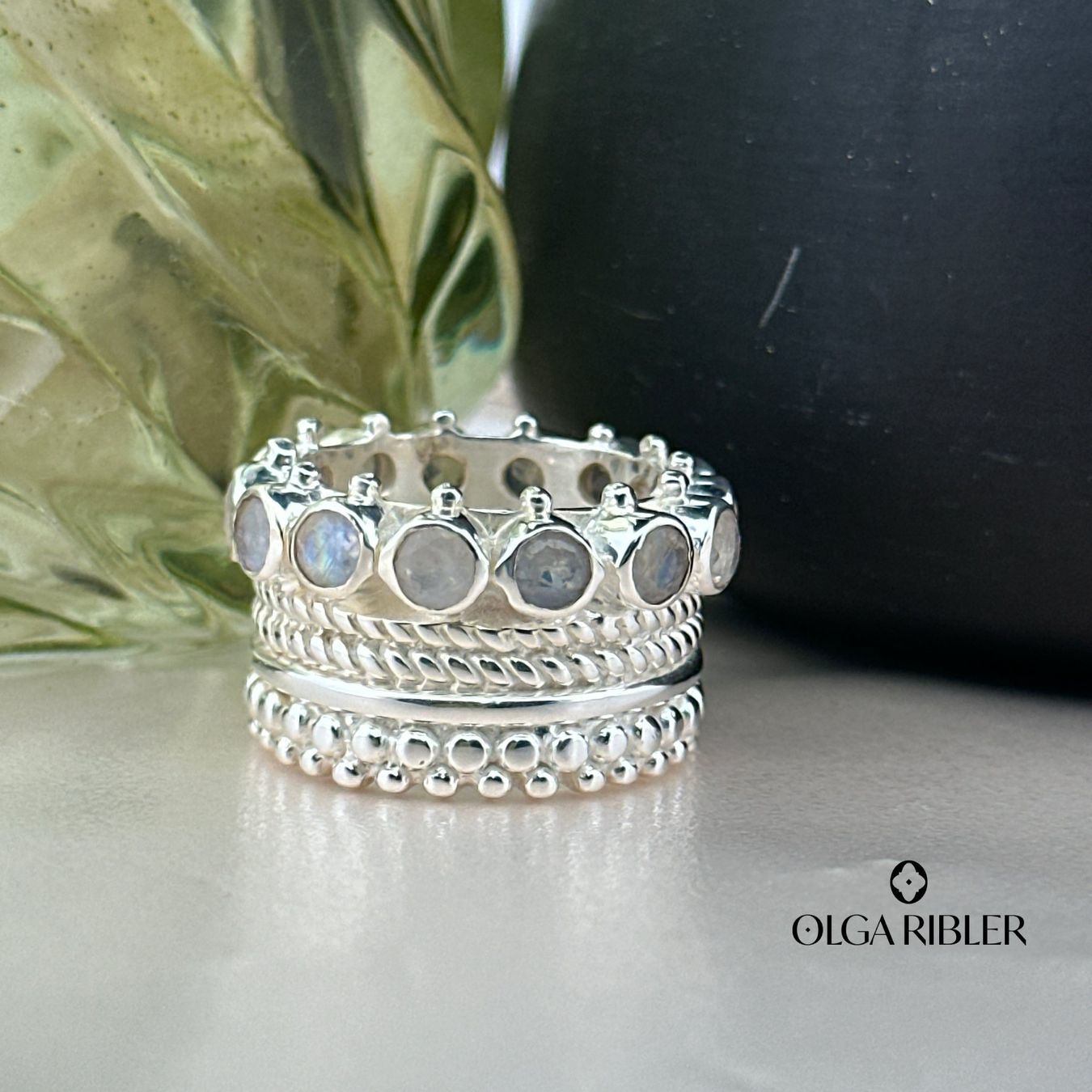 Olga Ribler Ringe: Mondstein Ring Sterling Silber Ringgrösse 56 – Neu (gemäss Beschreibung) aus Luzern von Schmuckoutlet 4