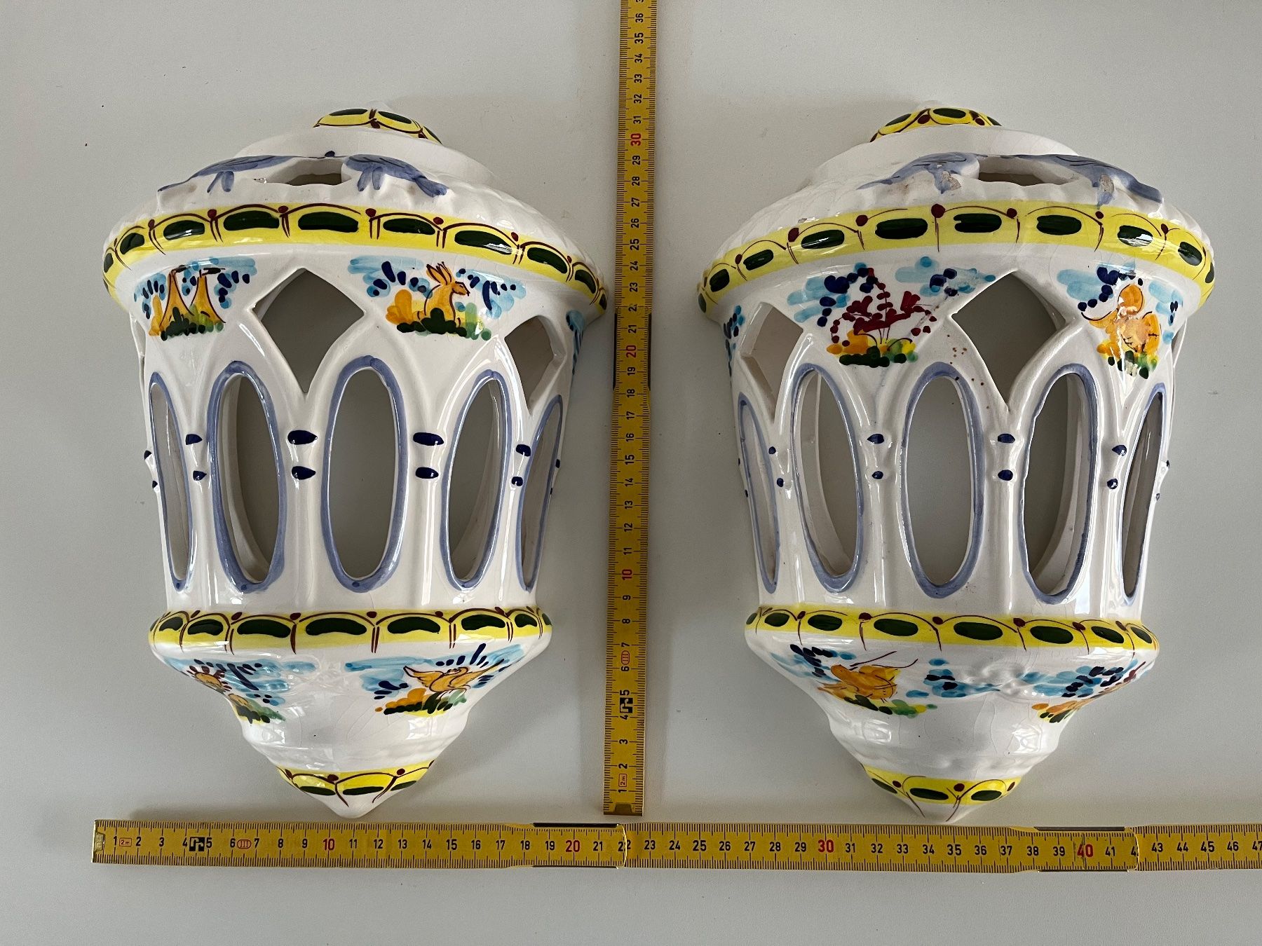 Tutte le decorazioni: 2 Stk. Wandleuchten Keramik glasiert – Usato da Wetzikon ZH venduto da seli03 9