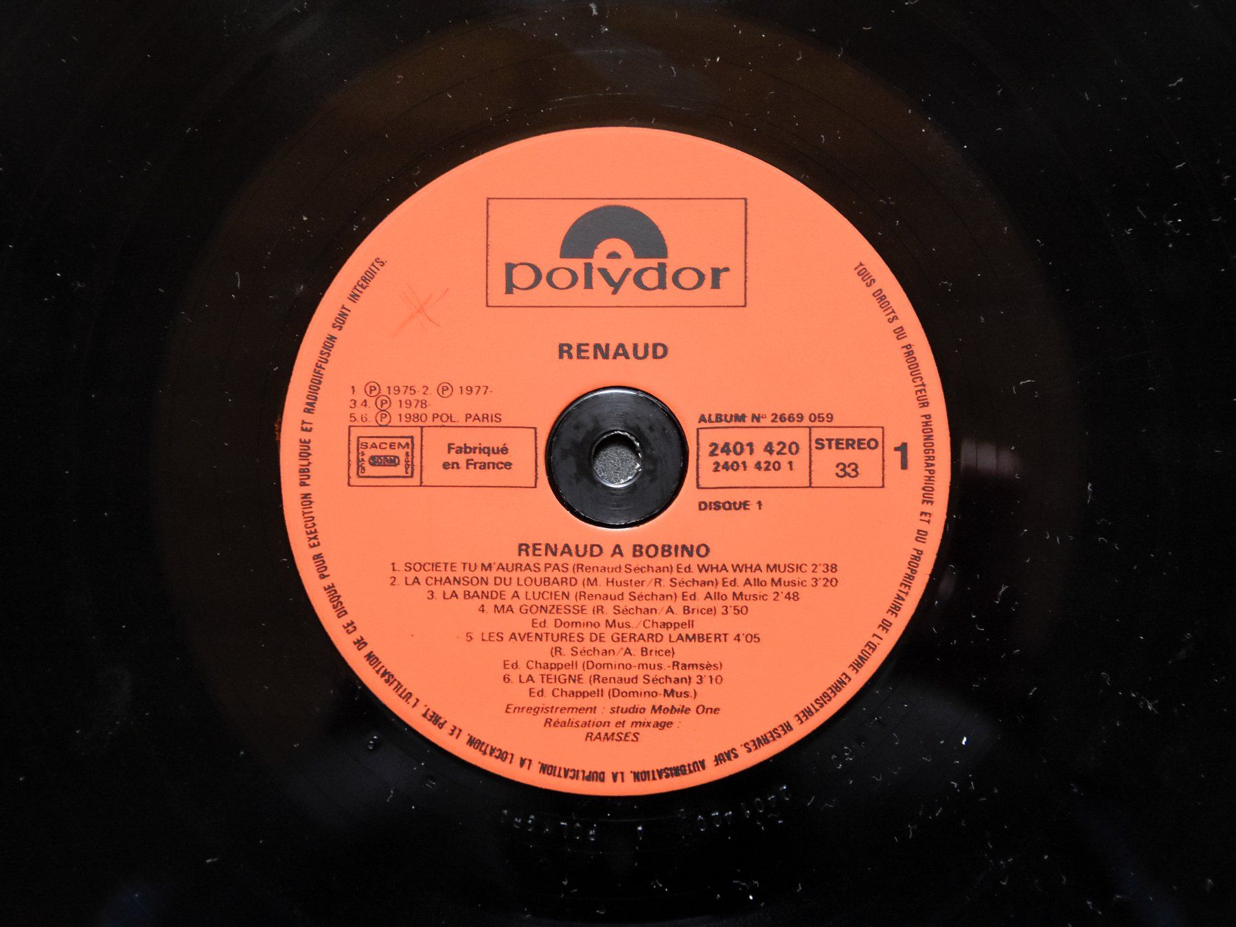 Dischi in vinile: Renaud à Bobino – Usato da Belmont-sur-Yverdon venduto da ag97 2