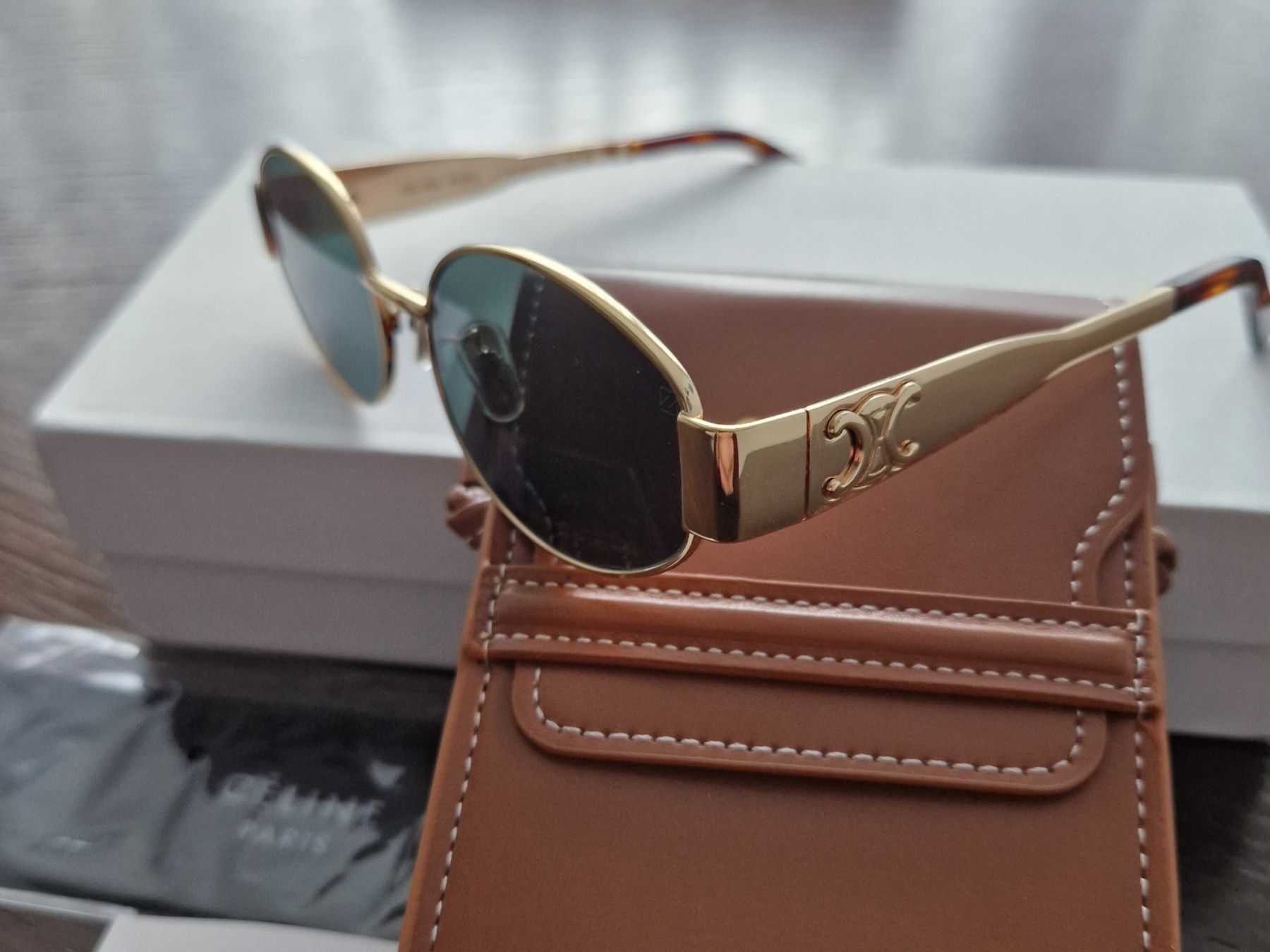 Celine Occhiali & Lenti: Celine Triomphe 01 Gold neu – Nuovo e nell'imballaggio originale da Bad Ragaz venduto da Coma.67 3