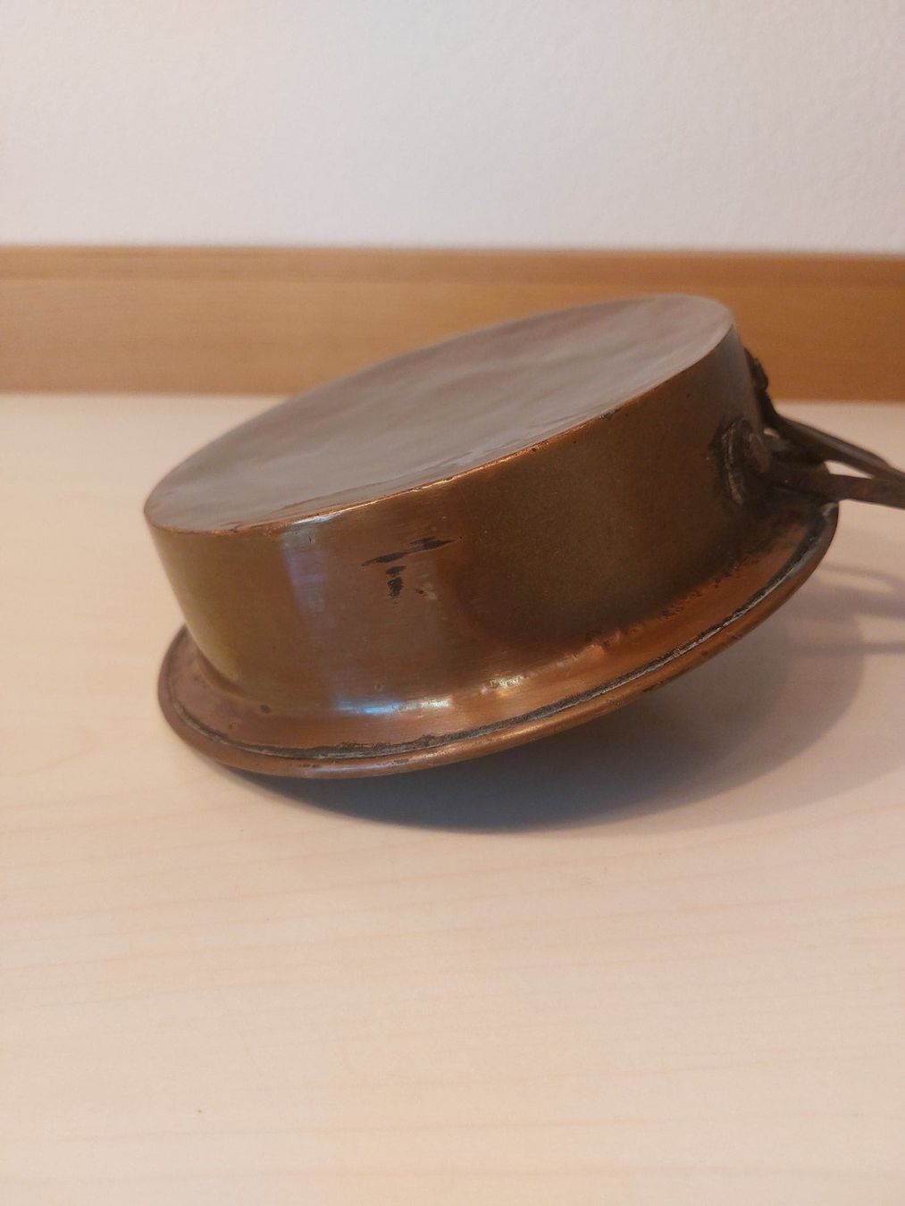 Padelle: Antike Kupferpfanne mit Eisengriff - Rustikal! – Usato da Heerbrugg venduto da Sonytime 6