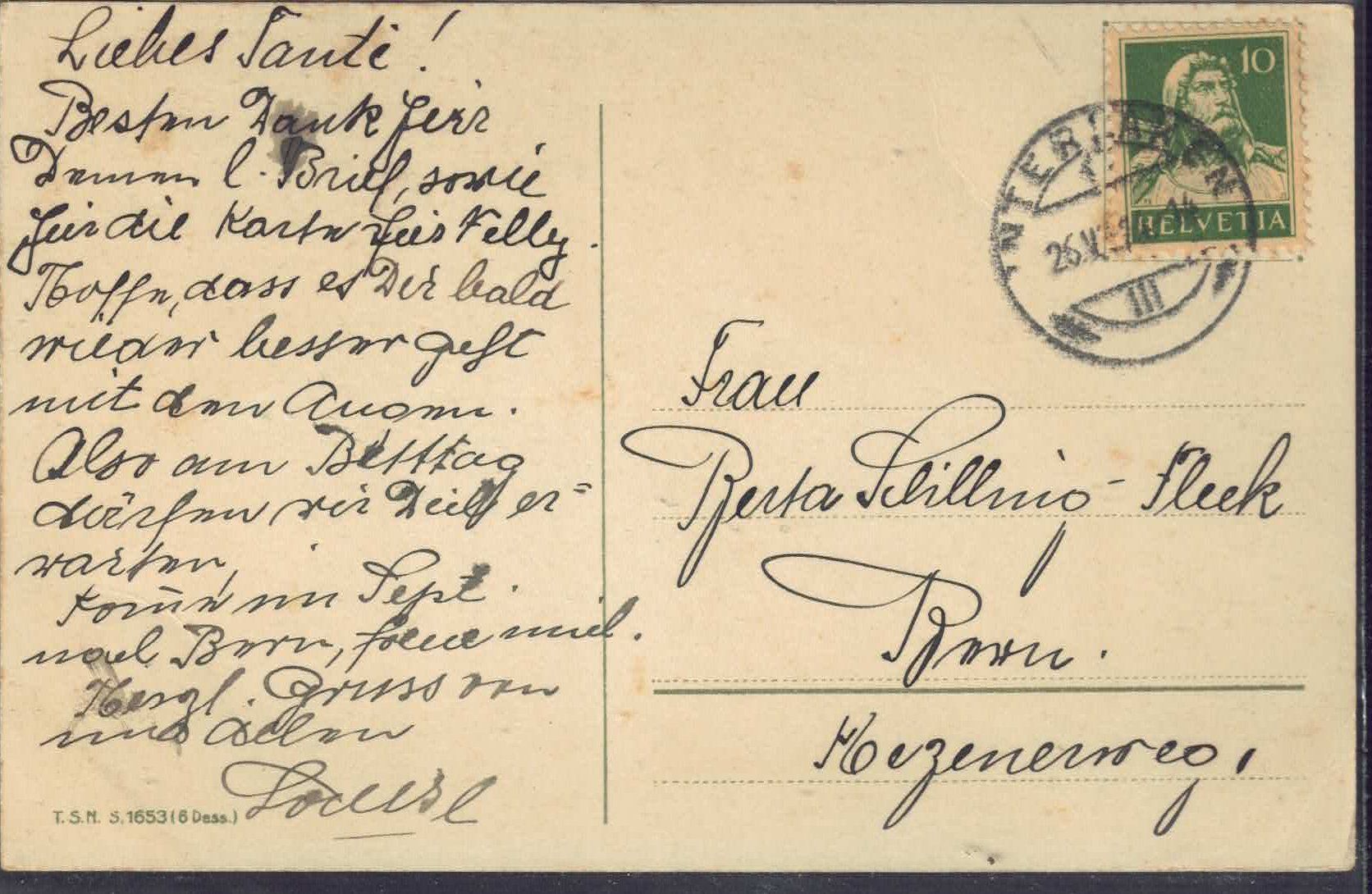 Cartoline postali: Catherina Klein - Birnen - Litho – Usato da Ettingen venduto da Kartenplanet 1