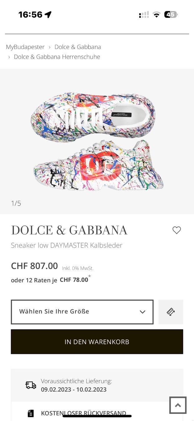 Dolce & Gabbana Scarpe da uomo: Dolce & Gabbana Sneakers NP 800.- – Nuovo e nell'imballaggio originale da Lachen SZ venduto da HelvetiaLuxury 5