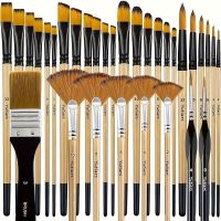 32-Pieces Acrylic Paint Brush Set-Neu Premium Bristles
