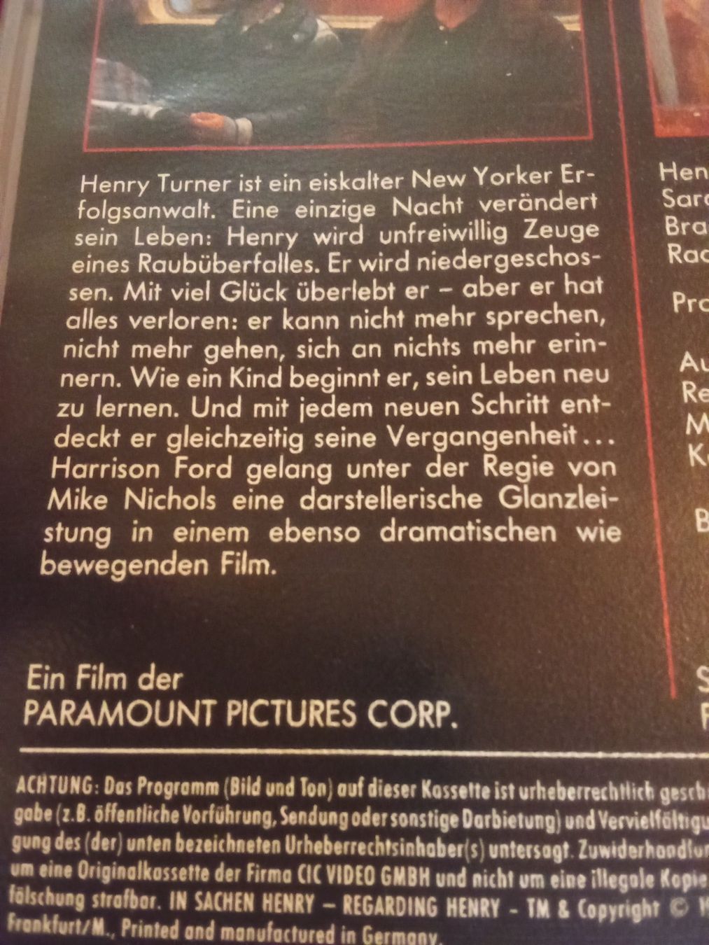Tutti i VHS: In Sachen Henry (USA – Usato da Remetschwil venduto da Hofiii 2