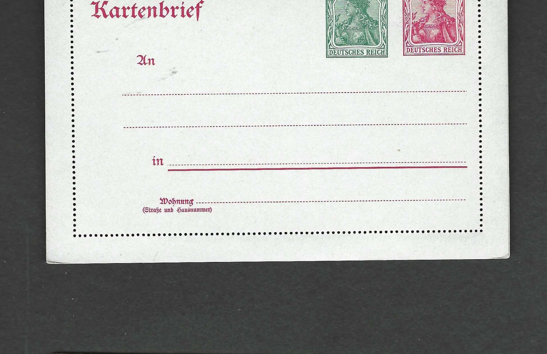 Tutti i francobolli: Deutsches Reich 1 Karte – Nuovo (secondo la descrizione) da Koblenz venduto da Markenhimmel