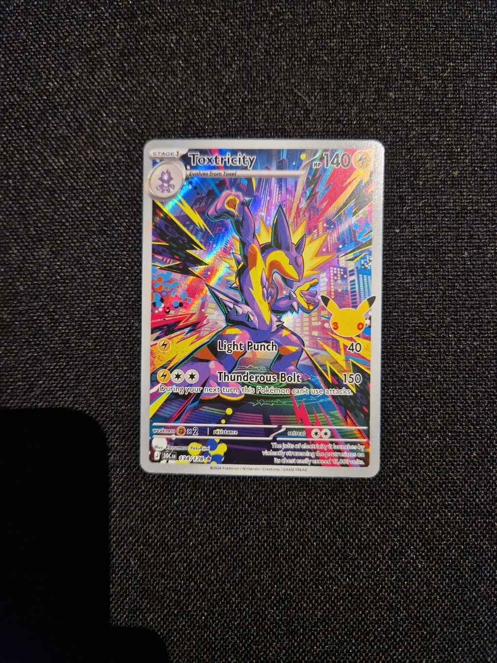 Pokémon Sammelbilder & Trading cards: Toxtricity 30th eng – Neu (gemäss Beschreibung) aus Giubiasco von MrGru1992