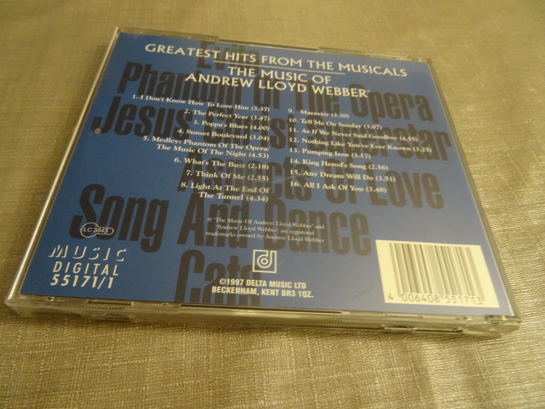 CD: Andrew Lloyd Webber CD - Greatest Hits - Musical Hits – Usato da Olten venduto da Disc-Ausverkauf 1