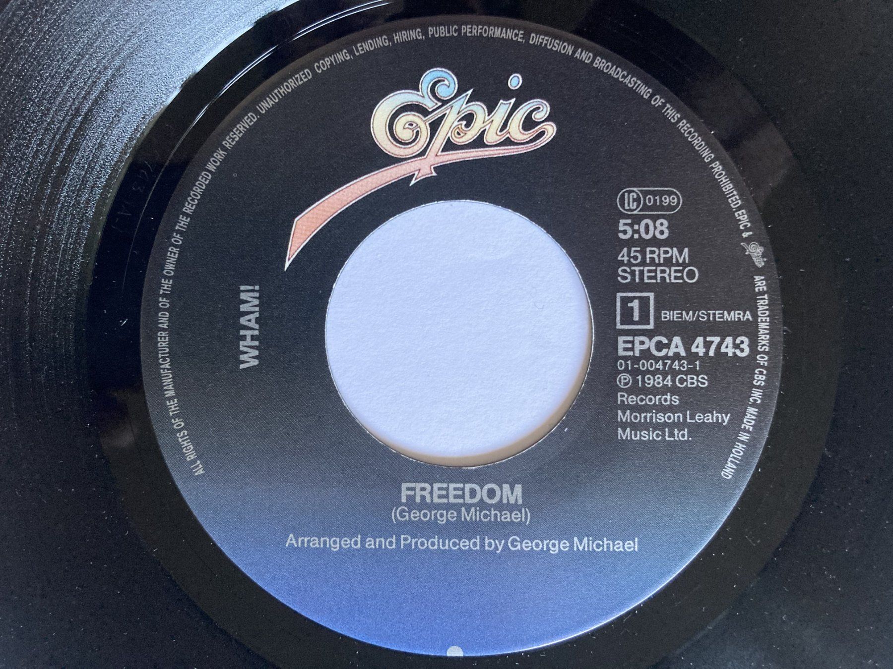 Vinyles: WHAM! - FREEDOM – D'occasion à Bottens par hotter-than-hell 2