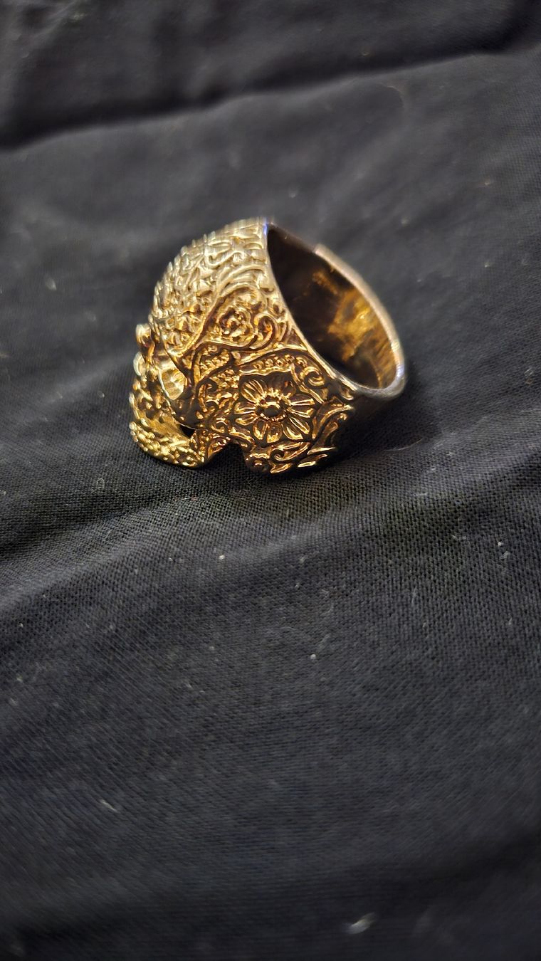 Anelli: bague acier doré  gr 58 – Usato da Lausanne venduto da Angelite 1