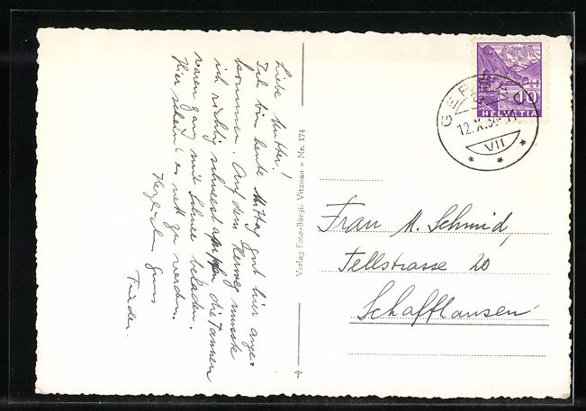 Cartoline postali: Gersau, Rotschuo-Heim, J.H. am Vierwalds – Usato da Berlin venduto da bartko-reher 1