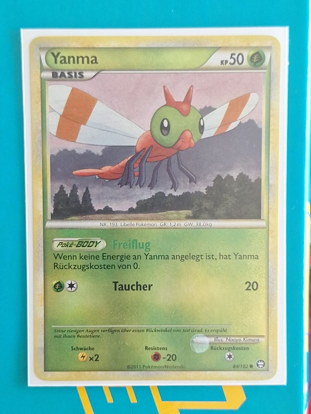 Pokémon Carte collezionabili: Yanma - Reverse holo - Boosterfrisch – Usato da Altstätten SG venduto da GGsGameshop