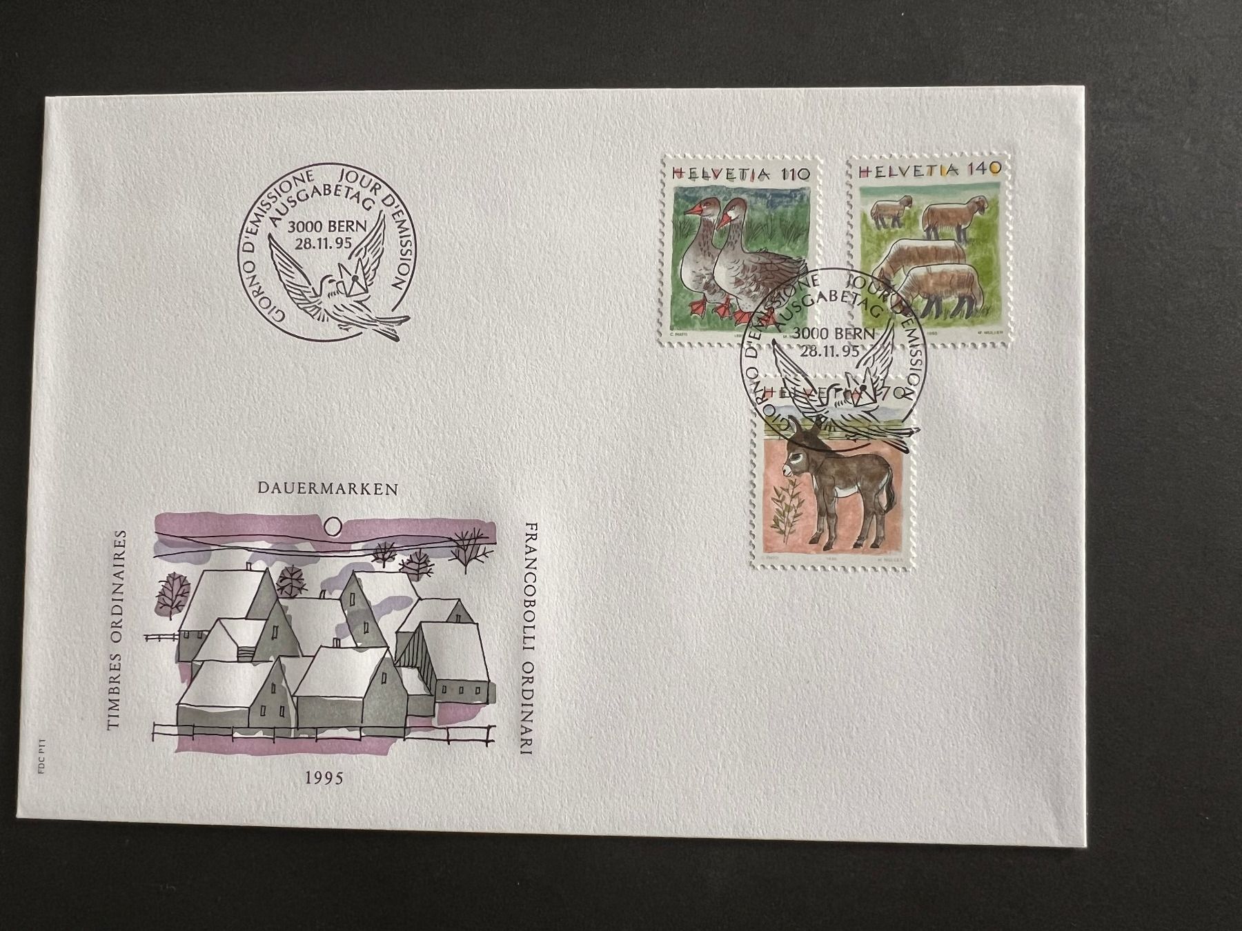 Tutti i francobolli: FDC Brief  1995  (P930) – Usato da Hinwil venduto da Sidi4