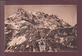 DENTS DU MIDI vues de la Dent de Valerette - 1928 Feldpost