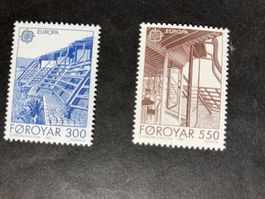 Färöer 1987 Europa CEPT Satz Architektur postfrisch