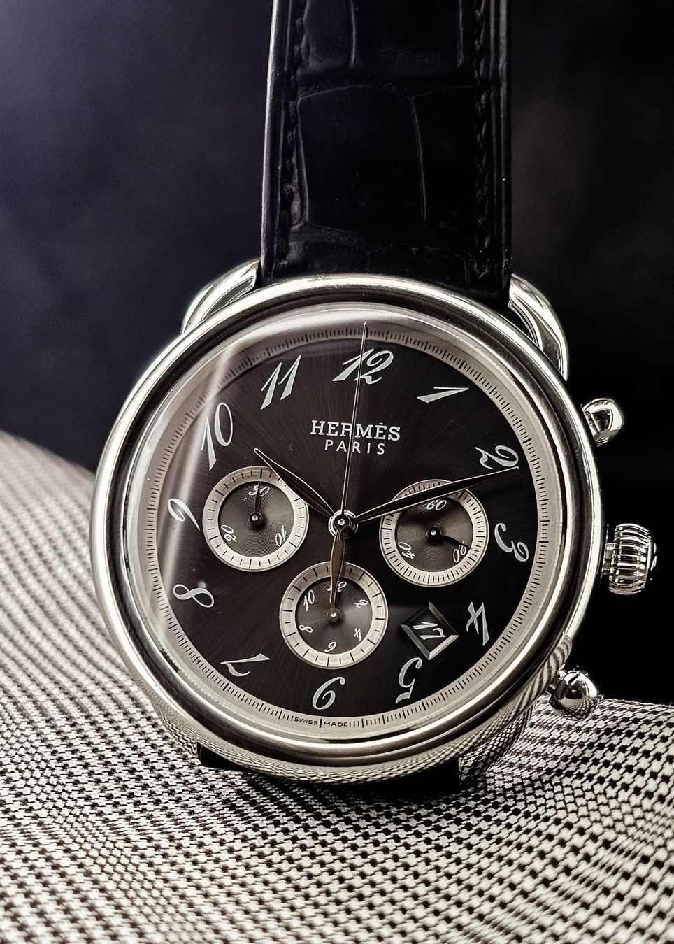 Hermès Montres: Hermès Arceau Chronograph  mit Box und Garantie – D'occasion à Lugano par R.Riccardo 5