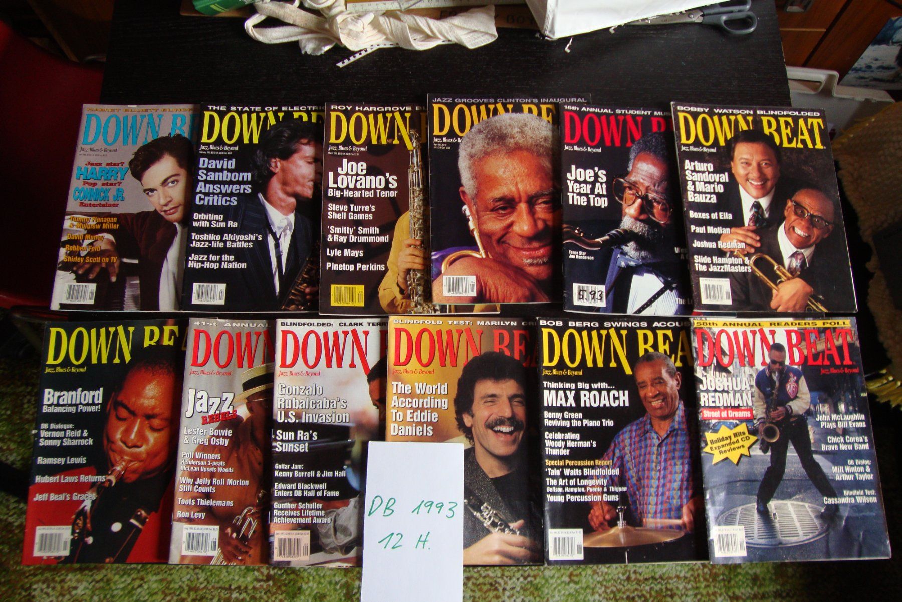 Zeitschriften & Magazine: DOWN BEAT JAZZ MAGAZIN 1993 - ein Bündel Hefte – Gebraucht aus Bern von carola31 1
