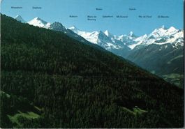 Alte Ansichtskarte Val d'Anniviers, Berglandschaft Top!
