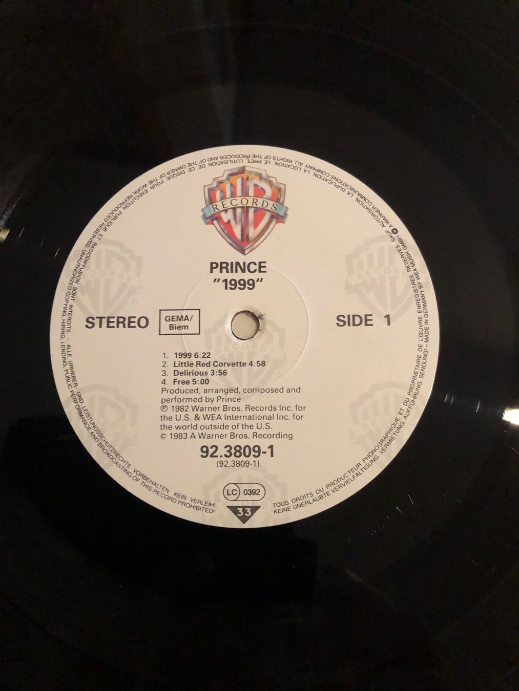 Schallplatten: Prince. Warner Bros Records 1983. Prince/1999 – Gebraucht aus Faulensee von Mizuno06 2