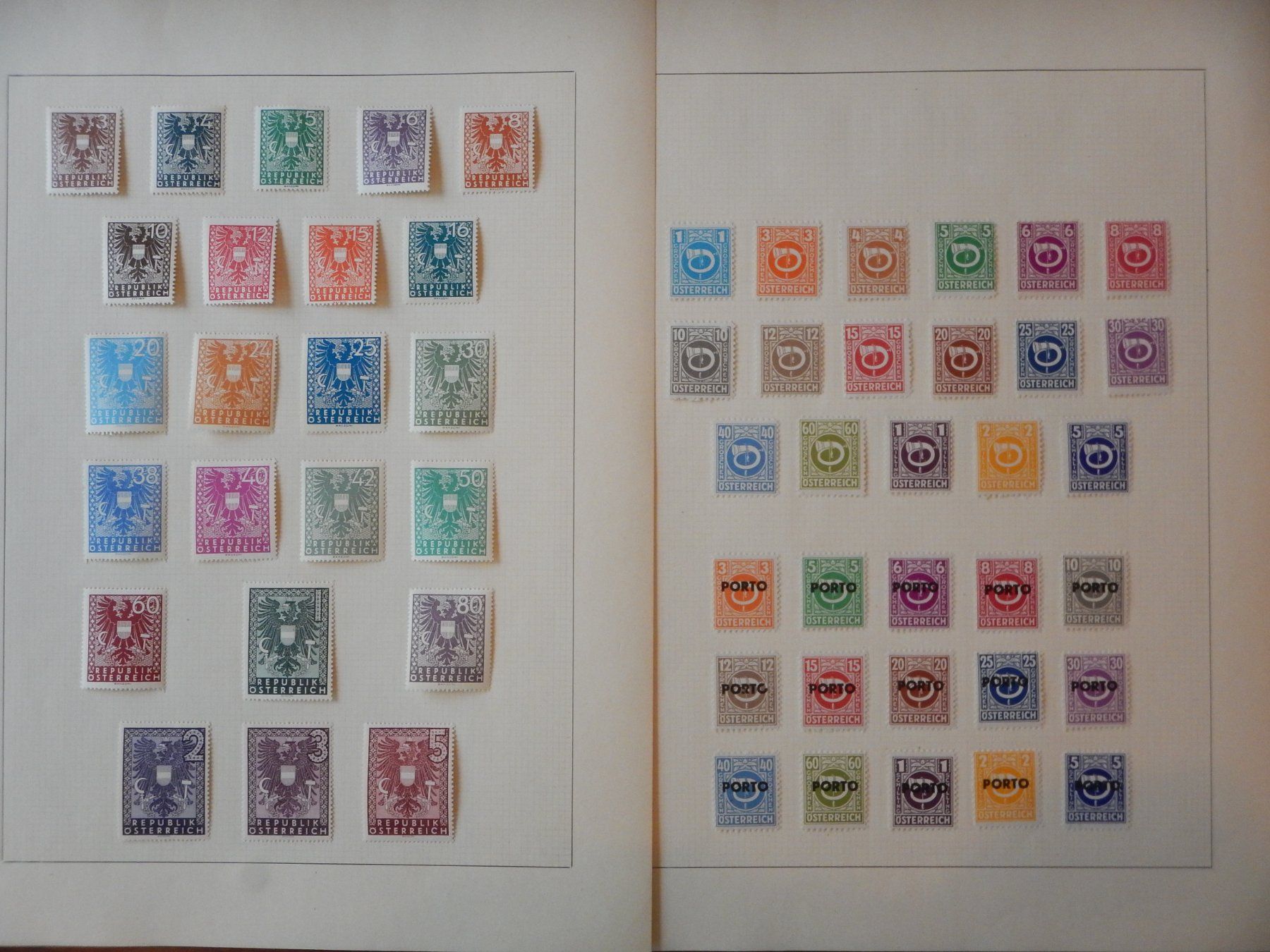 Alle Briefmarken: Österreich Sammlung auf 19 Seiten – Gebraucht aus Zürich von Muehlekauf 7