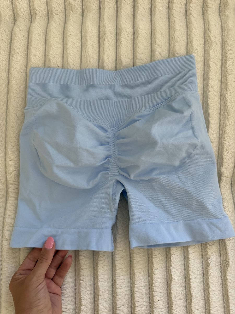 Leggings: Seamless Shorts light blue size S new – Neu und originalverpackt aus Gränichen von Domsiiiii