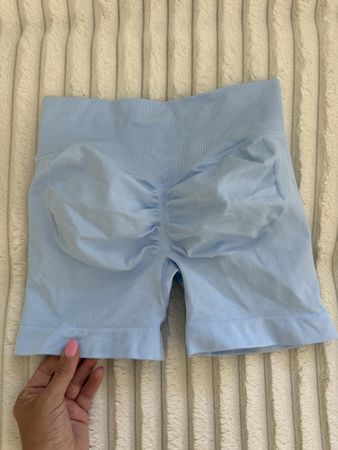 Seamless Shorts light blue size S new