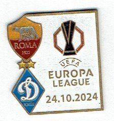 UEFA Placchette & Badge: AS Roma - Dynamo Kiew 24.10.2024 – Usato da Hinterkappelen venduto da Schampus