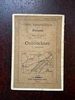 Carte Dufour 1928 Colombier 1:100'000 - Neuchâtel Fribourg