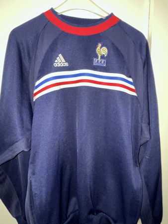 Adidas Sweatshirt FFF Frankreich Grösse L mit Reissverschlus