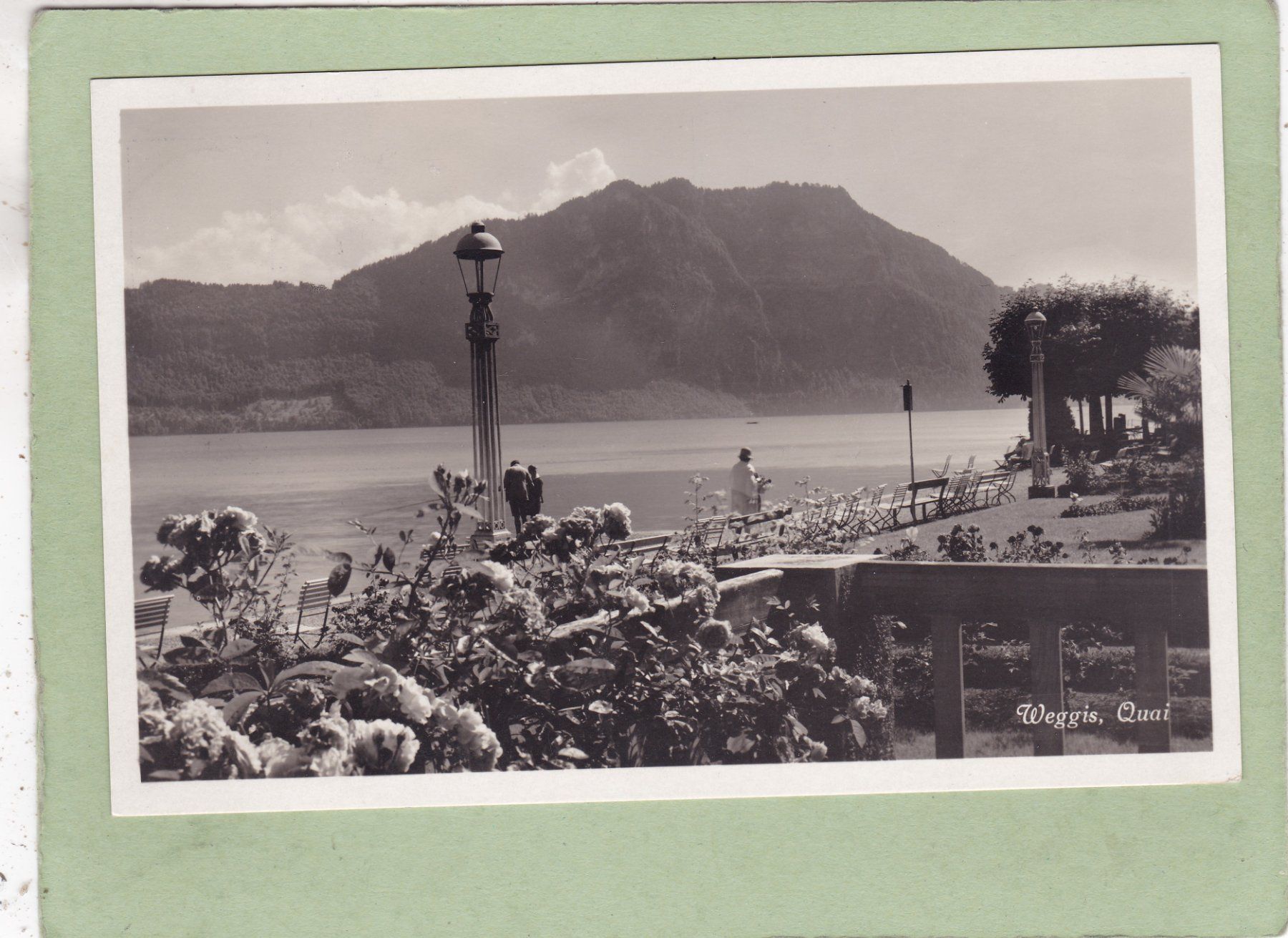 Cartoline postali: Weggis Quai 1934 – Usato da Herisau venduto da Lisegrat2008
