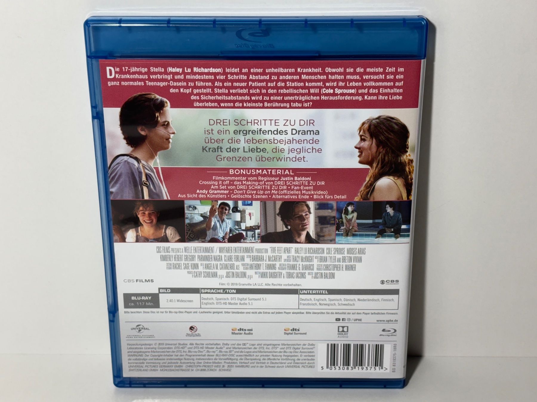 Tutti i DVDs: Drei Schritte zu dir Blu Ray – Usato da Wilderswil venduto da Sstriker 1