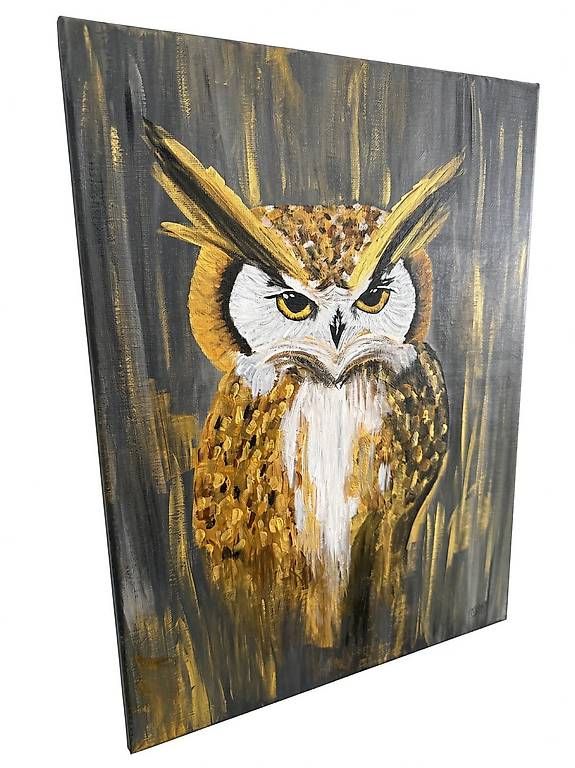 Gemälde: Acrylbild: Der goldene Blick – Neu (gemäss Beschreibung) aus Safenwil von KOlorwork_Studio 1