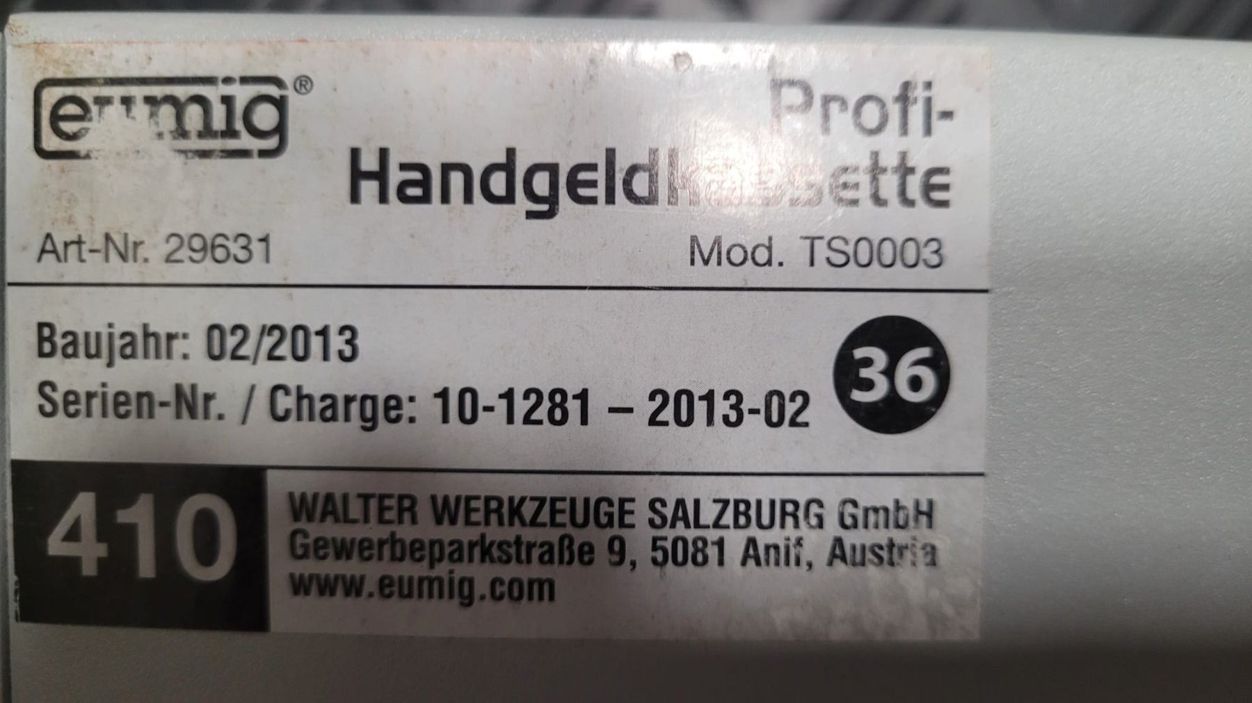 Registratore di cassa: Profi-Handgeldkassette – Nuovo (secondo la descrizione) da Wangen an der Aare venduto da Manumech 3