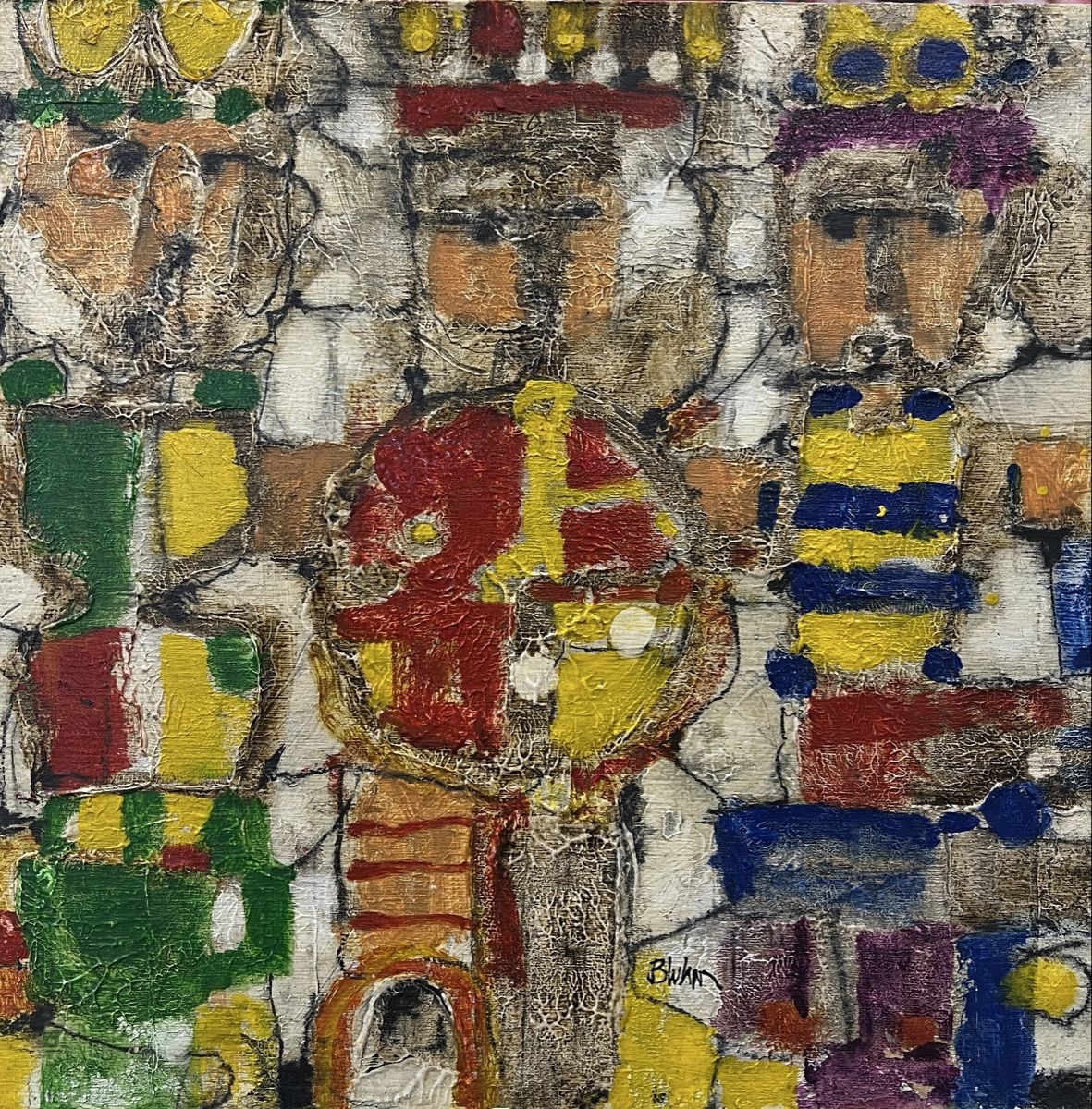 Dipinti: Tom Bluhm : peinture guggenmusik – Usato da Vétroz venduto da Chrisbad60