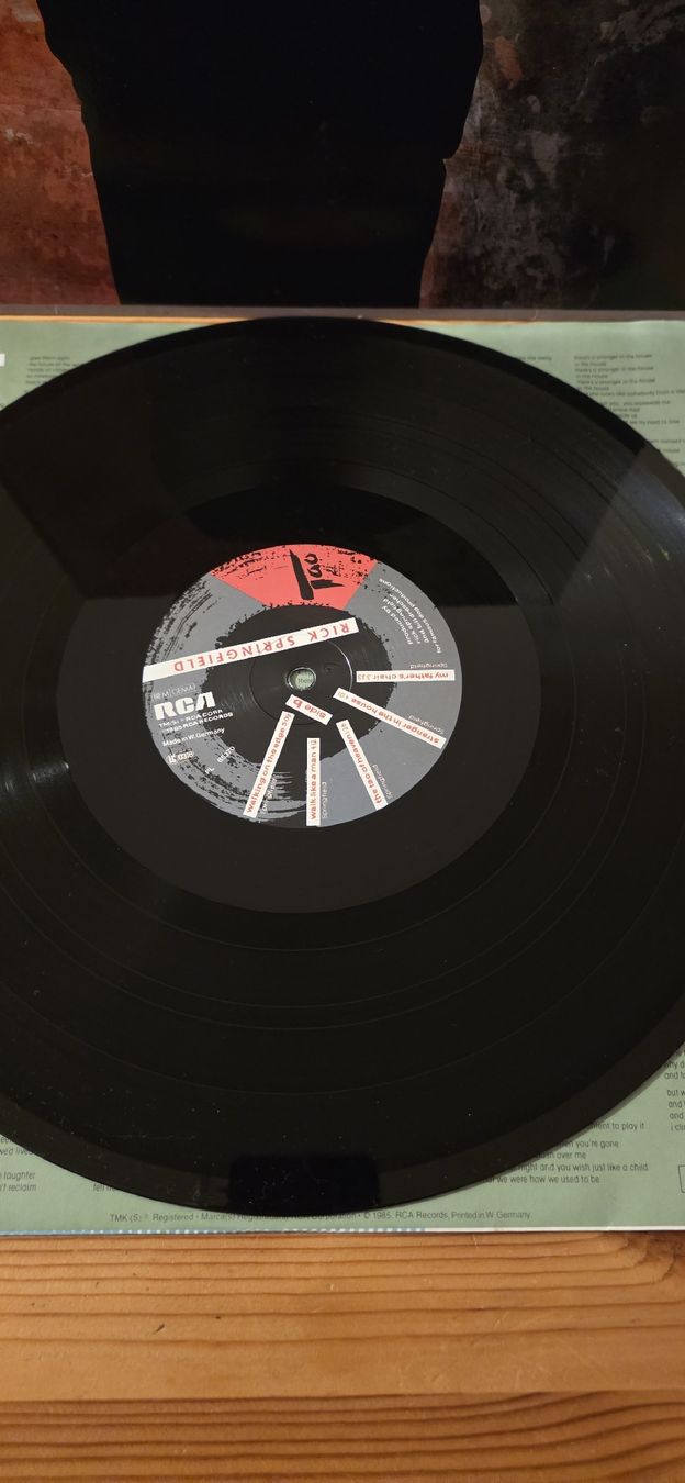 Dischi in vinile: Rick Springfield - Tao  1985 Vg,Vg – Usato da Yvonand venduto da RF-VINYL 3
