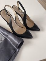 Navyboot  Slingback Pumps schwarz Leder guter Zustand