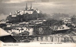 Neuchâtel en hiver - Le Château