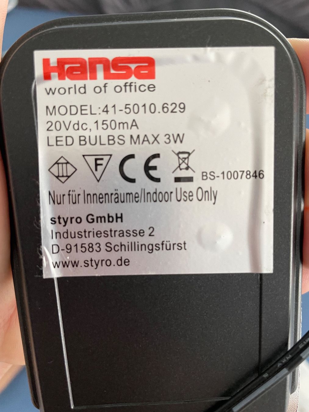 Lampade: Hansa Tischlampe – Usato da Zürich venduto da flachsi_85 1