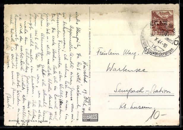 Cartoline postali: Schwende /App., Panorama mit Mans, Marwi – Usato da Berlin venduto da bartko-reher 1