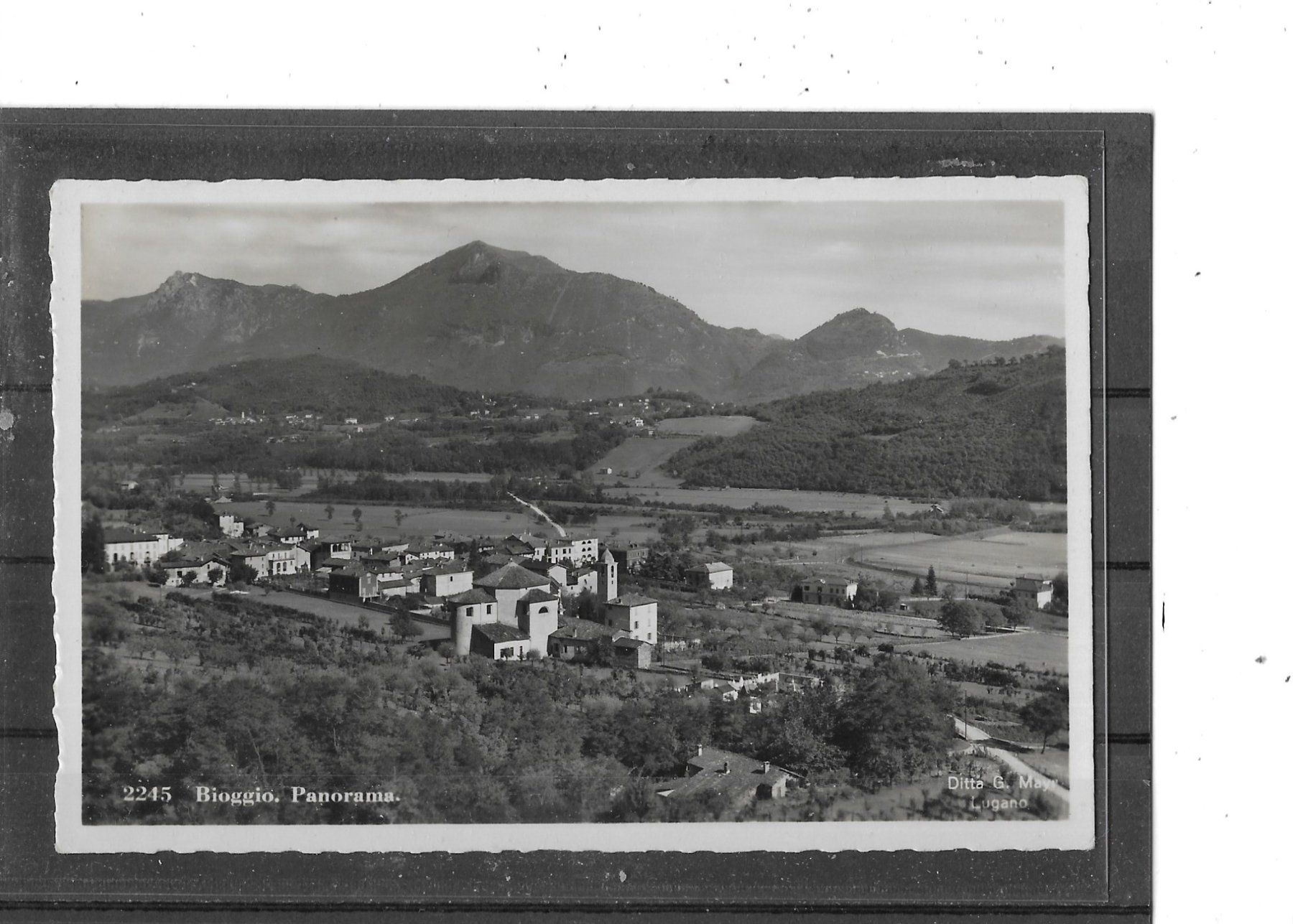 Ansichtskarten: TI Bioggio 1938 – Gebraucht aus Schocherswil von Wilare