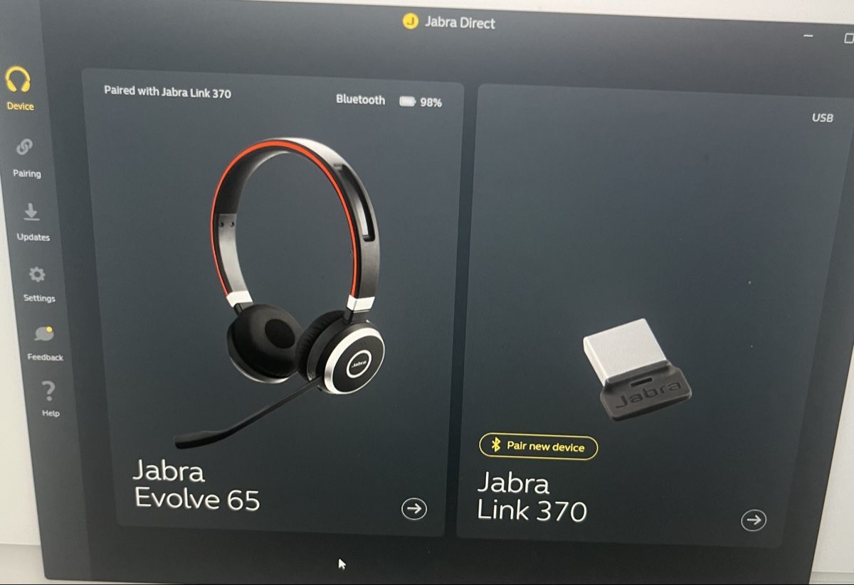 Jabra Cuffie: Jabra Evolve 65 Stereo Bluetooth Headset mit Ladestation – Usato da Tübach venduto da Stibe84 5