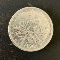 5 francs Semeuse 1964 Argent 835‰