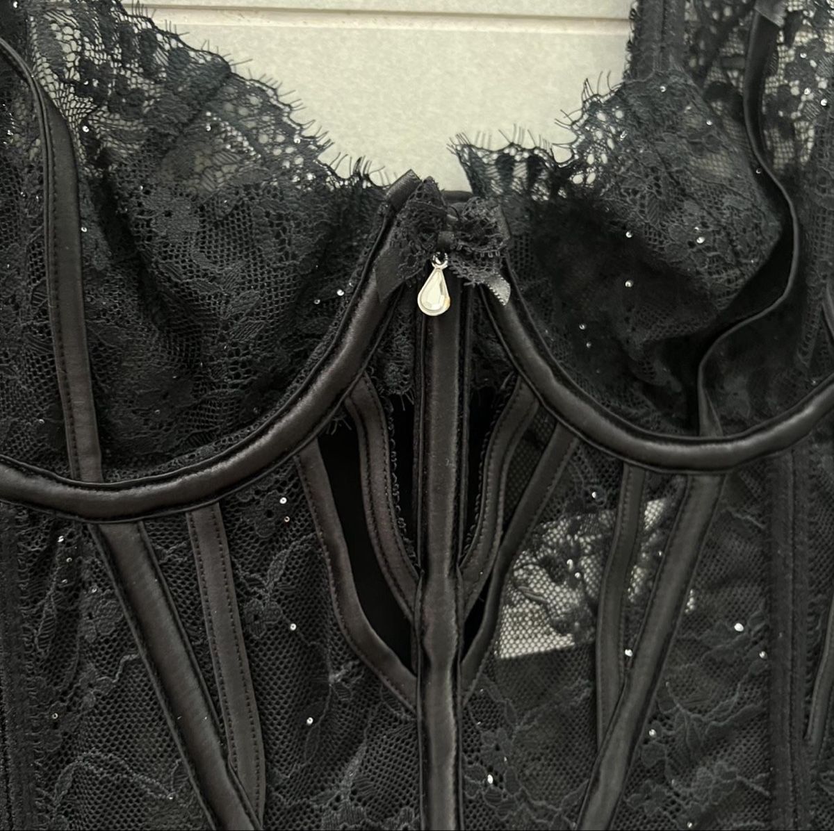 Top: NEU Lounge Corset Top Black – Nuovo e nell'imballaggio originale da Kleindöttingen venduto da blckgoldsilver 4