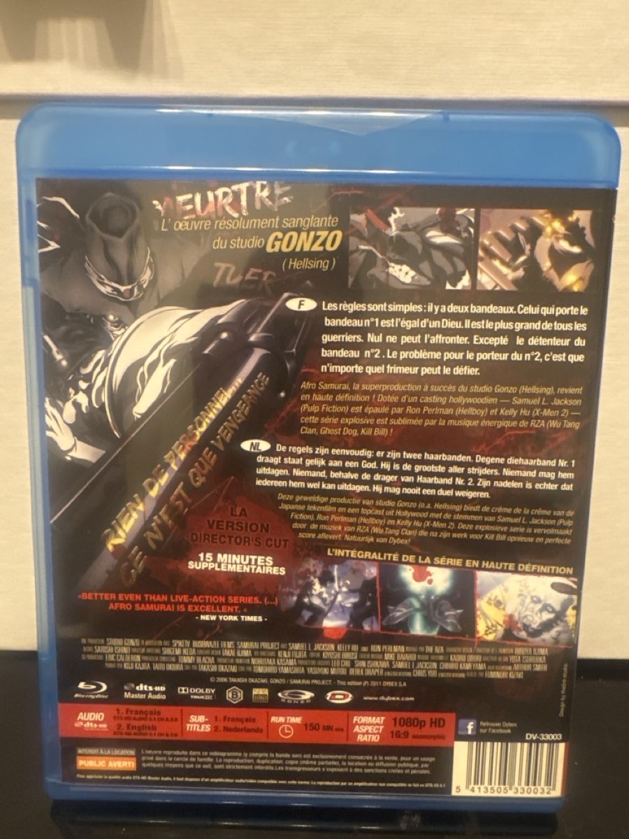 Tutti i DVDs: Afro Samurai - Director's Cut - Blu-Ray - Immanquable! – Nuovo (secondo la descrizione) da Le Lignon venduto da MarciaAbreu 1