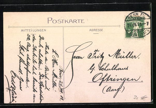 Cartoline postali: AK Bern, Blick auf die Kaserne – Usato da Berlin venduto da bartko-reher 1